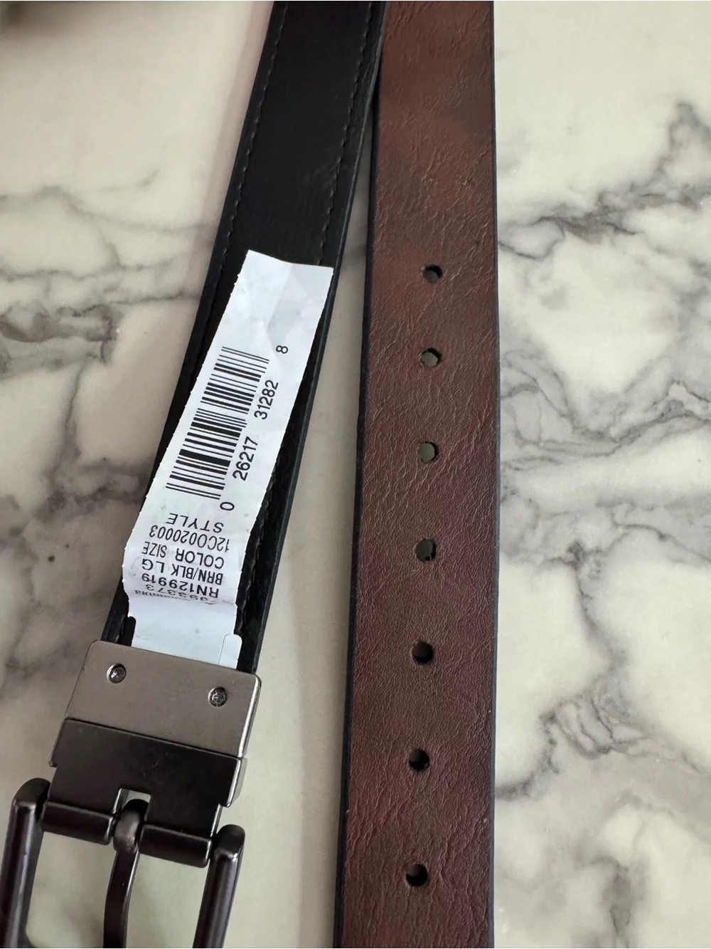 Columbia Reversible 2-in-1 Brown/Black Belt • Kids’ Large • New With Tags